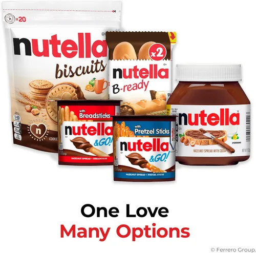Vista 8 de Nutella & Go Avellana para untar y palitos de pan, 1.8 onzas
