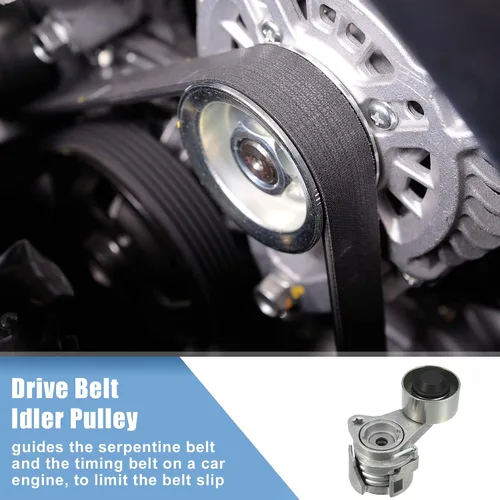 Vista 3 de X AUTOHAUX Conjunto tensor de correa con polea para BMW 740i 740Li 2009-2012, para BMW X6 2007-2010 Transmisión automática Reemplazar