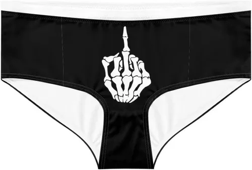 Vista 3 de Dellukee Ropa interior divertida para mujer, suave para damas, niñas, hipster, tangas de alta desperdicio, boxeadores de encaje