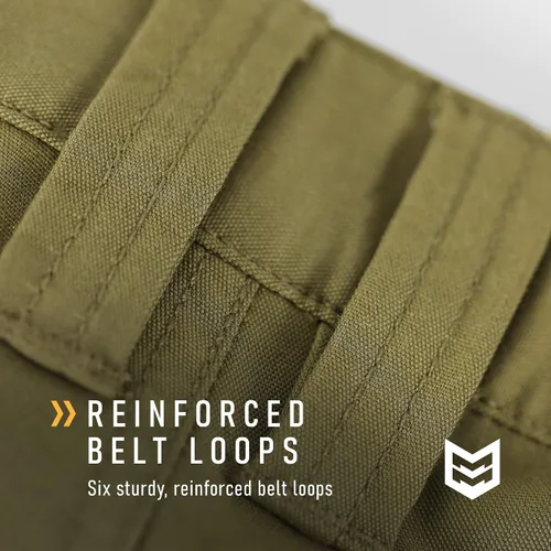 Vista 3 de Mission Made Pantalones cortos tácticos para hombre, repelentes al agua, ligeros, elásticos de primera calidad, pantalones cortos de trabajo