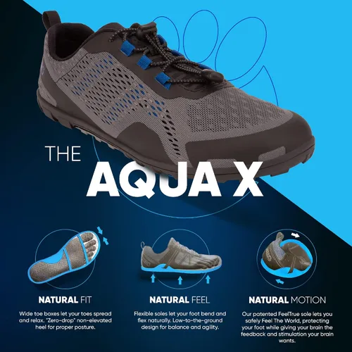 Vista 3 de Xero Shoes Aqua X Sport - Zapatos de agua para hombre, ligeros, sin caída