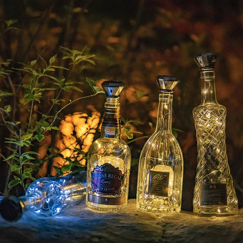 Vista 7 de VOOKRY - Luces de botella de vino con corcho, funciona con pilas, luces de cadena de hadas, mini luces de alambre de cobre para bricolaje, fiesta