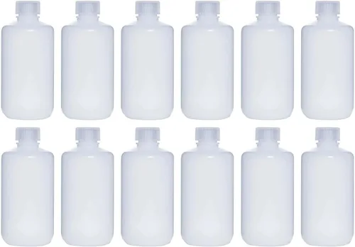 Vista 13 de Botellas de reactivo de HDPE de boca estrecha de 2.0 fl oz, 2 onzas, con tapas de polipropileno, paquete de 20