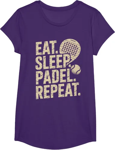 Vista 63 de Camiseta Eat Sleep Padel Repeat Padel Jugador de Tenis
