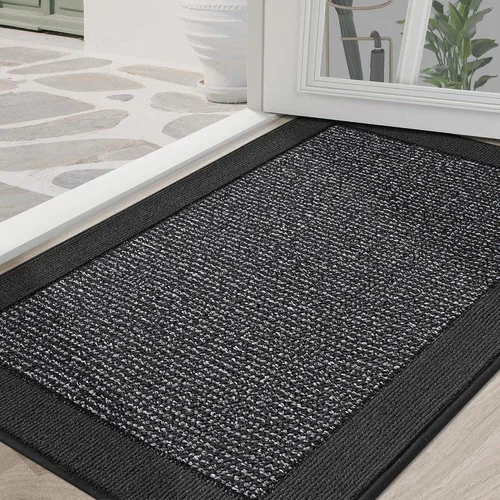 Vista 14 de BEQHAUSE Tapete para puerta interior de 20 x 32 pulgadas, tapete antideslizante para entrada, lavable, resistente a la suciedad, tapete
