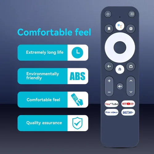 Vista 3 de ZWP Control remoto de voz de repuesto G10 para MECOOL KM7 Plus S905Y4 Android TV Box R-C-OHS-C008 Anker Nebula 4K Streaming Dongle, para Onn Strong
