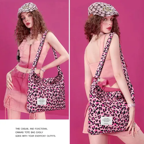 Vista 12 de Bolsa de lona con diseño de bolsillo externo, aspecto elegante, correa de hombro ajustable