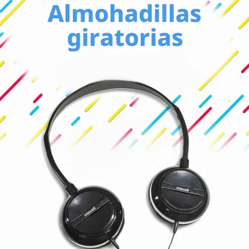 Vista 7 de Maxell Auriculares estéreo ligeros, color blanco