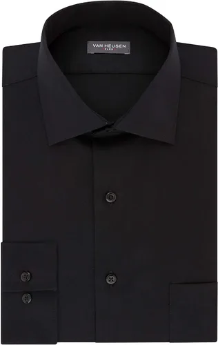 Vista 3 de Camisa Van Heusen de vestir, corte normal, cuello flexible, elástica, lisa, para hombre