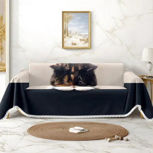 Vista 14 de Funda de sofá con estampado de leopardo y guepardo, fundas de sofá estampadas, fundas para sillón, funda resistente a las manchas, protector