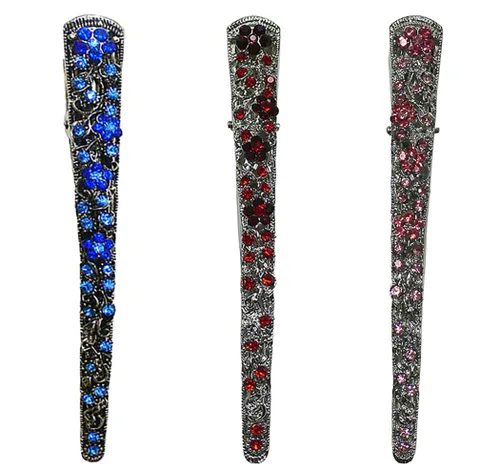 Vista 27 de NM110-2-6d1 - Juego de 6 pinzas de metal resistentes para el cabello para mujeres y niñas