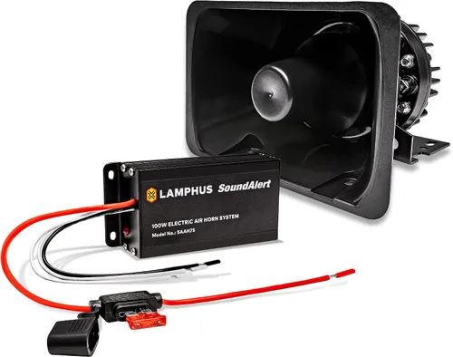 Vista 10 de LAMPHUS SoundAlert kit de amplificador de bocina de aire para policía de 100W [altavoz delgado de 118-124 dB]