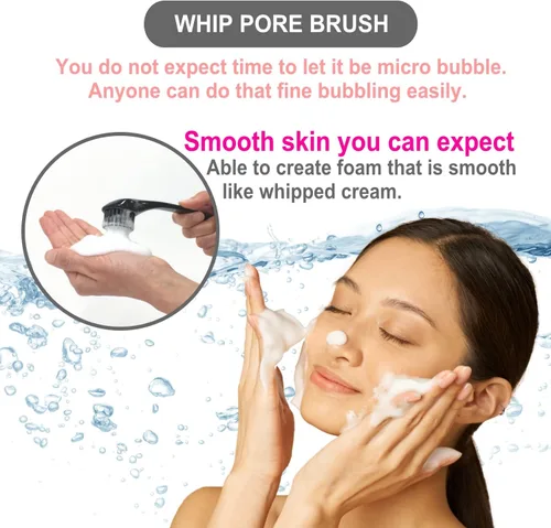 Vista 5 de Cepillo de limpieza facial suave japonés de Whip Pore VESS
