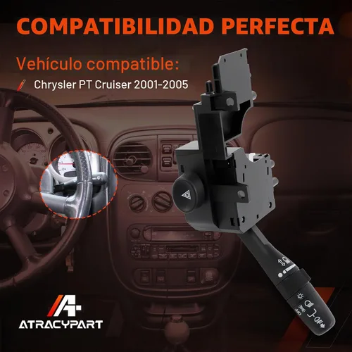 Vista 2 de Interruptor de señal de giro y limpiaparabrisas multifunción para Chrysler