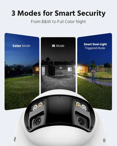 Vista 12 de ANNKE Sistema de cámara de seguridad PoE 4K con doble lente, gran angular de 180°, disco duro de 2 TB 8 Channel 12MP H.265+ NVR, 4pcs 8MP Wired