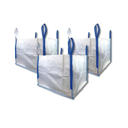 Vista 8 de DURASACK Bolsas de basura resistentes para constructores, 378 l, blancas, tejidas, de polipropileno, para demolición y construcción, con capacidad