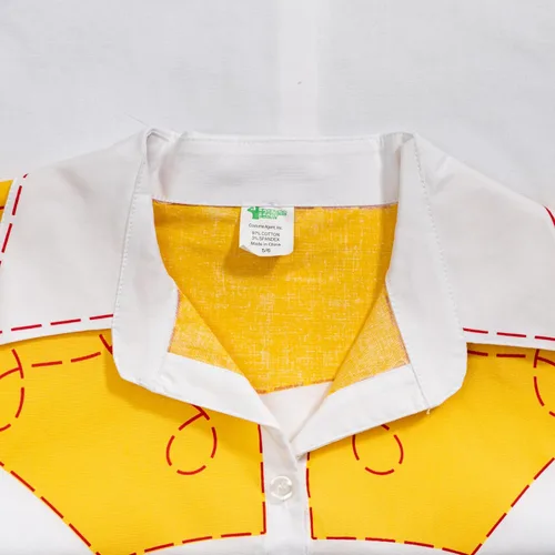 Vista 7 de Jessie Cowgirl - Disfraz de Halloween para niños, camisa de manga larga con botones