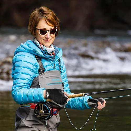Vista 4 de Palmyth Guantes de pesca UV con protección solar, guante sin dedos para kayak, hombres y mujeres, UPF 50+ SPF para navegación, senderismo, remo