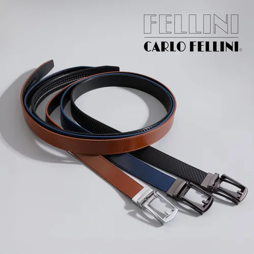 Vista 6 de Cinturón de trinquete de cuero genuino para hombre, cinturón ajustable con hebilla negra o plateada, vestido e informal
