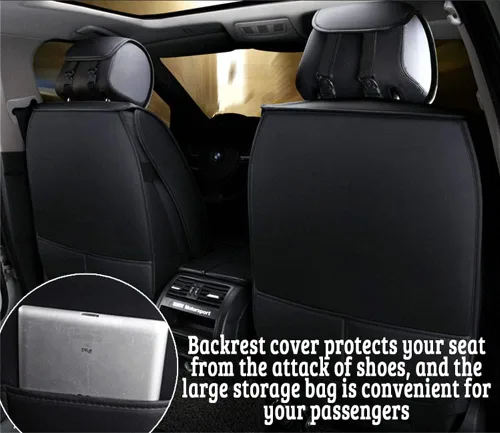 Vista 7 de Funda de asiento de automóvil para BMW X1 X2 X3 X4 X5 X5M X6 2009-2024, cobertura completa, cojín transpirable e impermeable para asiento