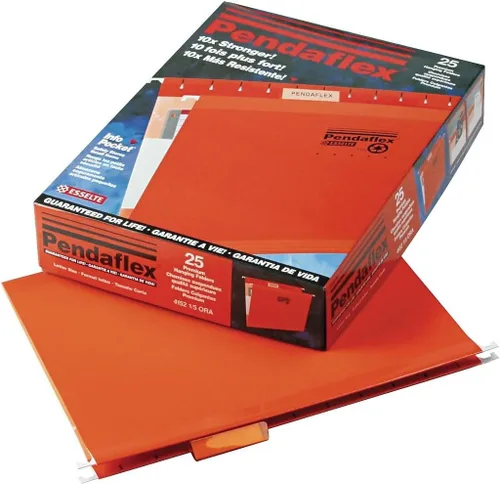 Vista 132 de Pendaflex carpetas de archivos colgantes reforzadas, Negro