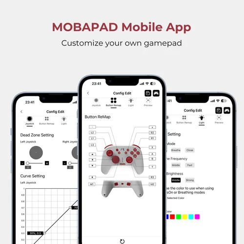 Vista 6 de MOBAPAD ChiTu Wireless Pro Controller for Switch, Hall Effect Joystick, HD Rumble, Mecha-Tactile Action Buttons, 2 Programmable Back Buttons, NFC