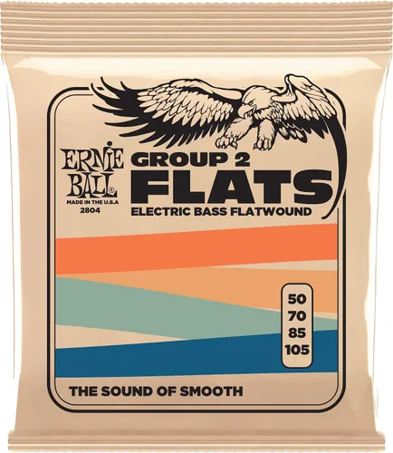 Vista 8 de Ernie Ball Group I Cuerdas Flatwound para Guitarra Bajo, Calibre 55-110 (P02802)