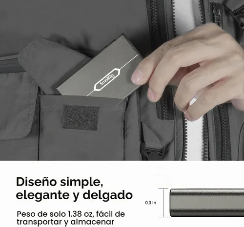 Vista 5 de SMALLRIG Funda para Tarjetas de Memoria Soporte Anti-Choque Anti-Caída y Arañazos Adecuada para Tarjetas SD/Micro SD/SIM para Entusiastas
