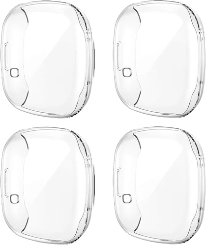 Vista 7 de Rc-Z [Paquete de 4] Funda protectora de pantalla para Fitbit Versa 4/Fitbit Sense 2, TPU antiarañazos, cubierta completa, accesorios