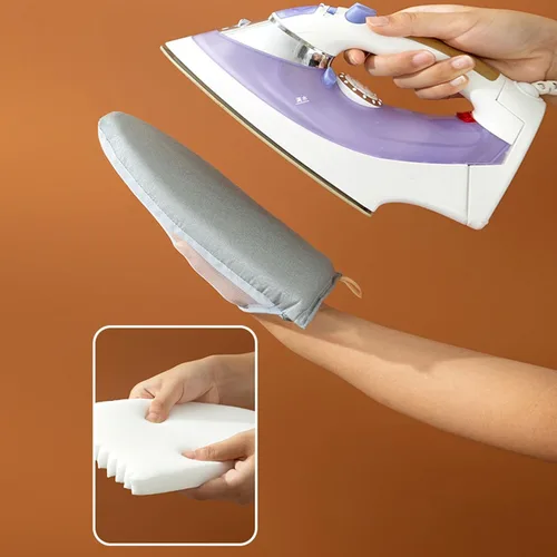 Vista 6 de Bluelans Guantes de planchado de vapor para prendas con bucle para el dedo, tabla de planchar para colgar ropa, tabla de vapor de mano, guantes