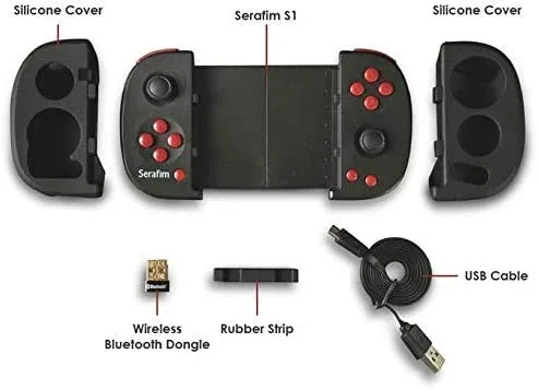 Vista 7 de Serafim S1 Bluetooth Mobile game controller, joystick, gamepad with Macro, Turbo, Button Mapping for Nintendo Switch, PC, Android, Steam
