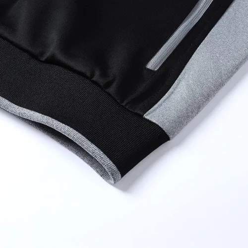 Vista 6 de Conjunto deportivo casual de manga larga para hombre, conjunto deportivo con cremallera completa, chaqueta deportiva y pantalones para correr