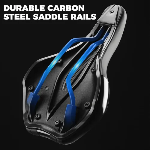 Vista 4 de ROCKBROS Asiento de bicicleta cómodo, silla de bicicleta ergonómica Wave Negro