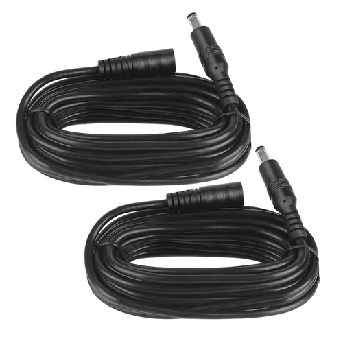Vista 11 de Cable de extensión de alimentación CC de 3.3 pies de 3.3 ft, 0.217 in x 0.083 in, para cámara de CCTV, cámara IP WiFi, DVR, tira LED, adaptador