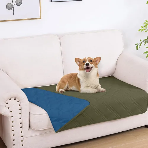 Vista 97 de hyha - Manta impermeable para cama de perro, mantas suaves para mascotas, funda impermeable para sofá para perros, fundas reversibles lavables