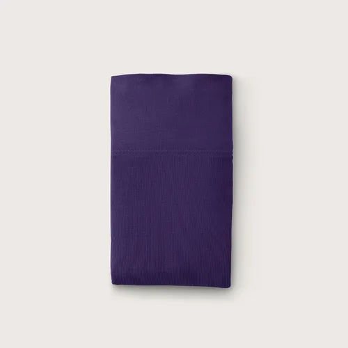 Vista 8 de Purple SoftStretch - Juego de fundas de almohada, tamaño estándar, mezcla de bambú, absorbe la humedad, suave como la seda, morado oscuro, se adapta