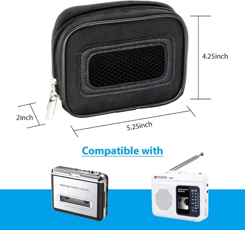 Vista 3 de Funda para reproductor de cassette para ByronStatics/para Reshow/para DigitNow/para SEMIER/para Jensen/para Arsvita/para GPX/para Kaforble