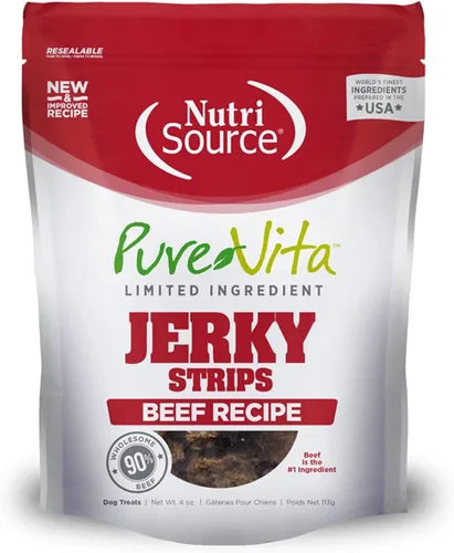 Vista 3 de Nutri Source - Golosinas para perros con ingredientes limitados, 4 onzas, pavo