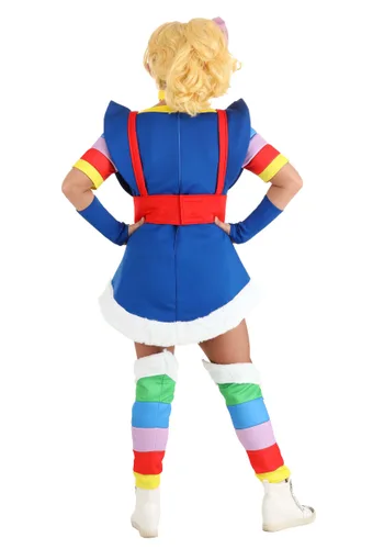 Vista 2 de Disfraz para mujer Rainbow Brite Multicolor