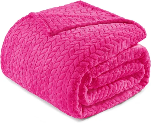 Vista 33 de Exclusivo Mezcla Manta de forro polar para sofá, 50 x 70 pulgadas, camello