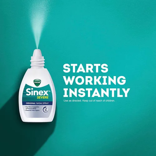 Vista 3 de Vicks Sinex Spray nasal severo 0.50 oz (paquete de 7)