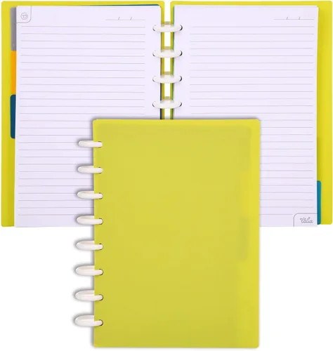 Vista 141 de Talia - Cuadernos de notas con tapas, planificador, personalizables, (Rosa de los 90, Junior (5.5 pulgadas x 8.5 pulgadas))