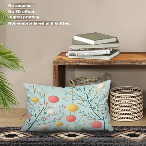 Vista 92 de Batmerry Fundas de almohada decorativas con estampado digital de hojas verdes y gatos negros con estampado digital para sofá, cama, cremallera