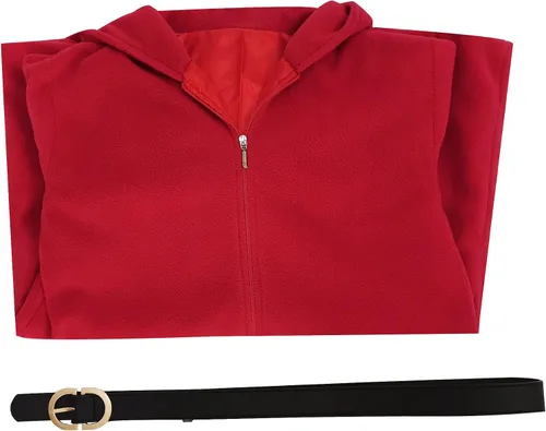 Vista 6 de Disfraz de chico tímido para niños, abrigo rojo