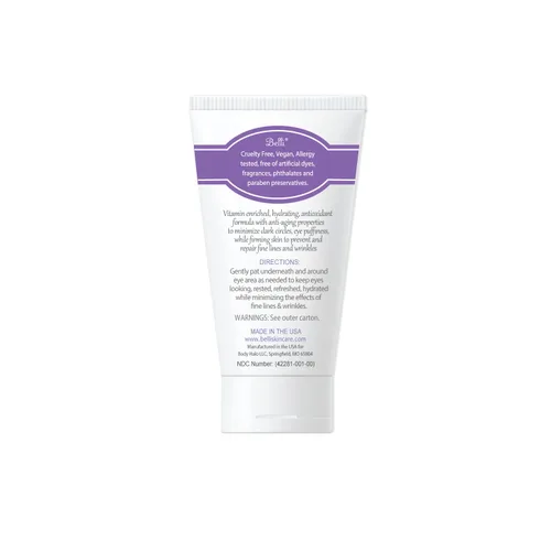 Vista 2 de Belli Crema de ojos para iluminar las arrugas ojeras antienvejecimiento de la piel renovadora e hinchada, vitamina enriquecida Suaviza la piel