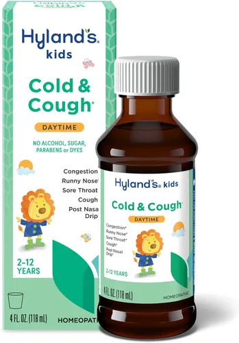 Vista 10 de Hyland's Resfriado y Tos para Niños, Paquete Combinado de Día y Noche, Medicina para el Resfriado para Edades de 2 Años en Adelante, Jarabe Medicina