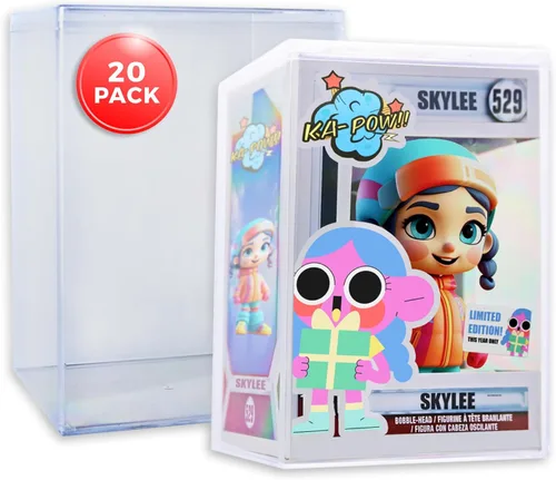 Vista 11 de 1 Estuche de protección de plástico duro transparente premium para figuras Funko Pop de 4 pulgadas, hecho en EE. UU., Estuches de exhibición