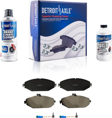 Vista 34 de Detroit Axle - Pastillas de freno de cerámica delanteras Reemplazo de pinza de freno derecha para Dodge Ram 1500 Dakota, Ram 1500 Classic - Juego