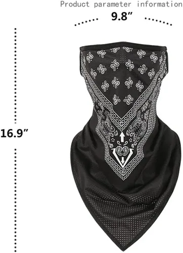 Vista 3 de KINGREE Pasamontañas de esquí, casco de motocicleta, polaina para el cuello, medias máscaras de secado rápido