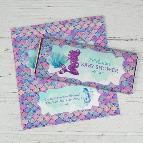 Vista 2 de Barras de caramelo personalizadas para baby shower de 12 quilates (paquete de 12) para invitados